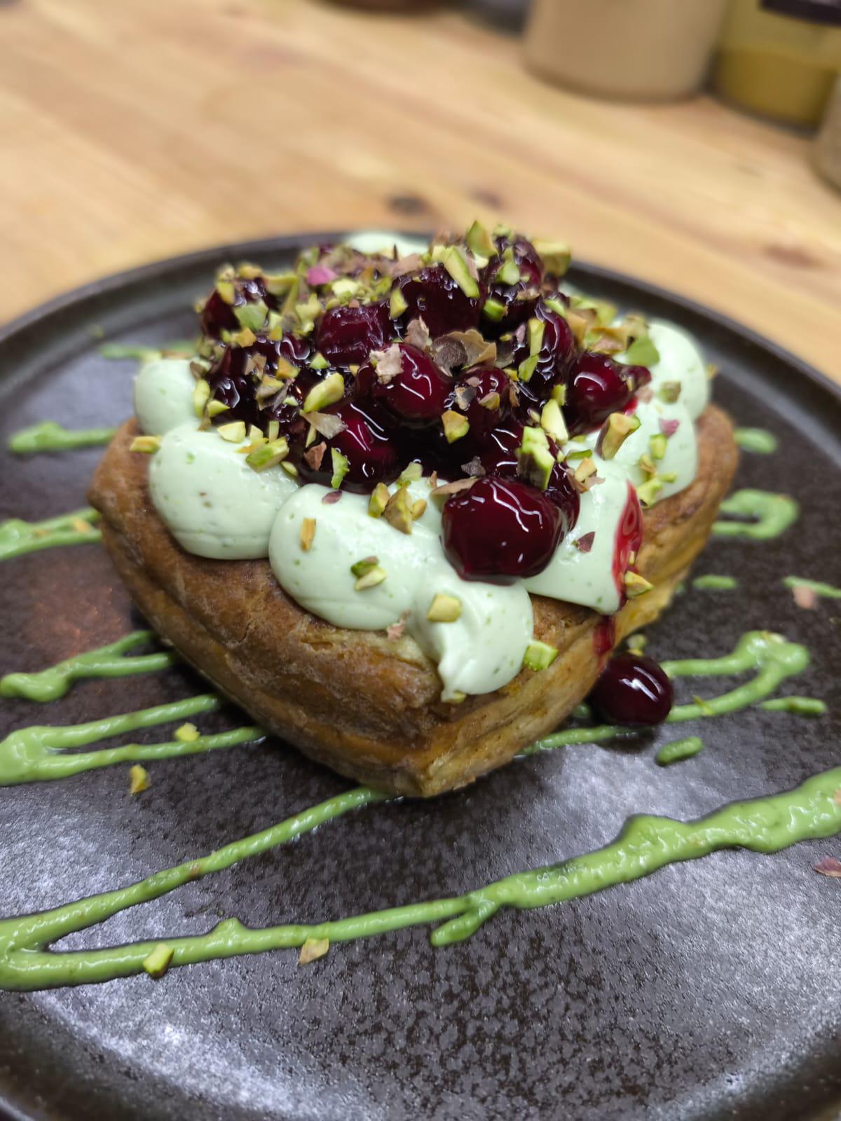 French Toast Cherry & Pistachio